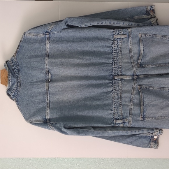 Zara Light Blue Flare Women's Jumpsuit XXL Back To School Gorpcore Streetwear - Picture 8 of 11